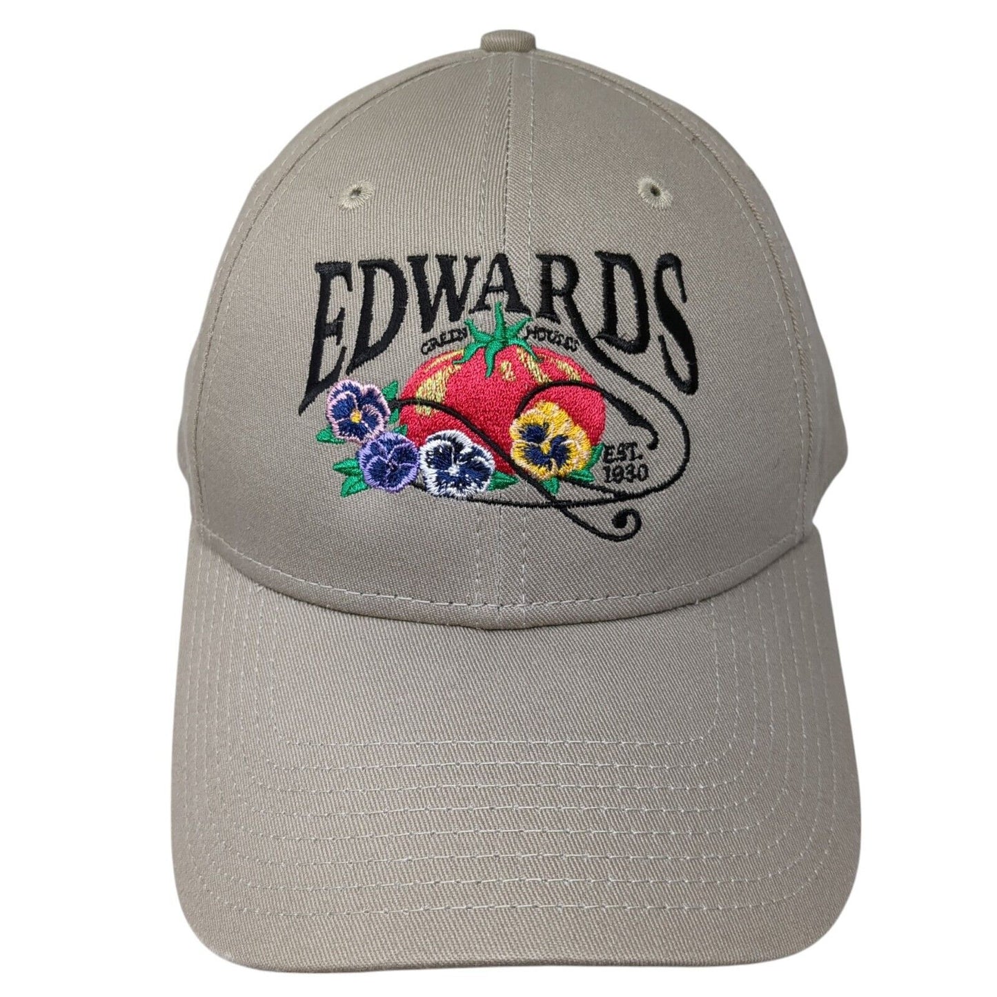 Edwards Est. 1930 Strapback Hat Tan OS Adjustable Embroidered 9Forty New Era