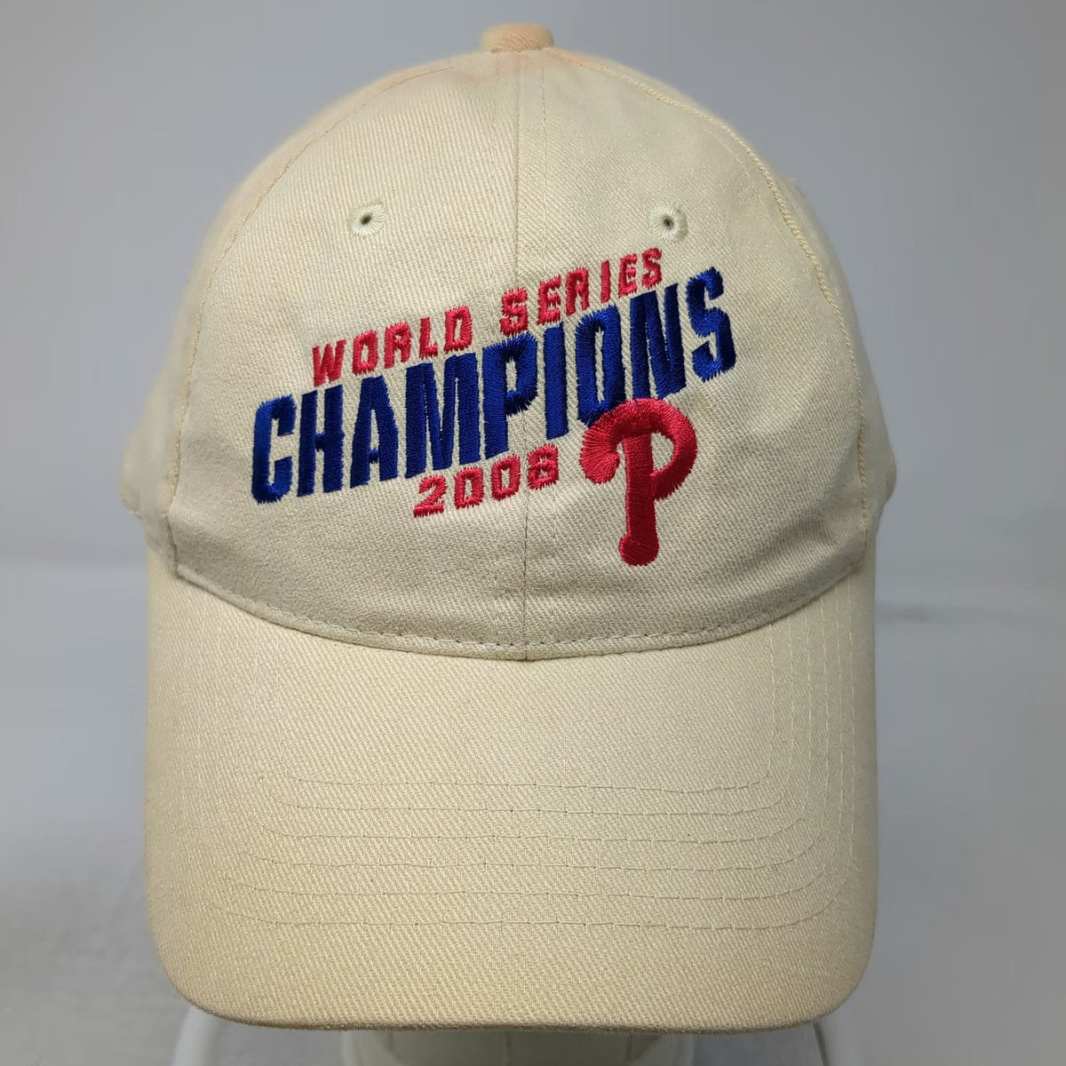 Fan Favorite Philadelphia Phillies MLB Baseball Cap Beige One Size 2008 Champs