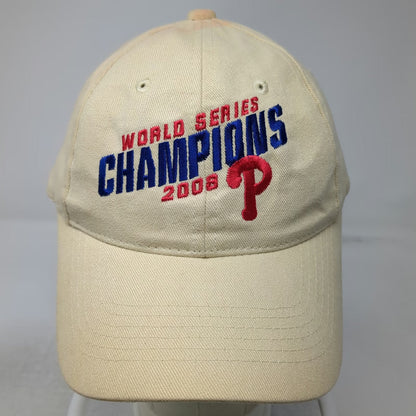 Fan Favorite Philadelphia Phillies MLB Baseball Cap Beige One Size 2008 Champs