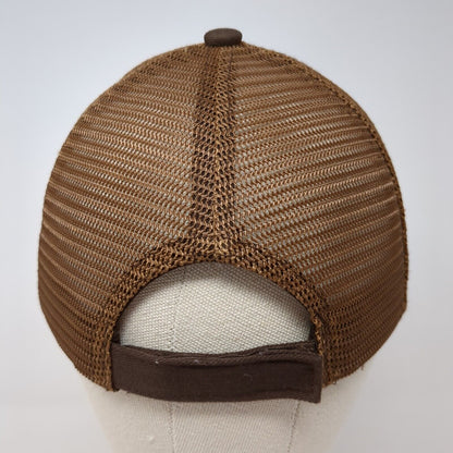 Idaho Strapback Hat Brown OS Adjustable Embroidered Mesh Back Smith-Southwestern