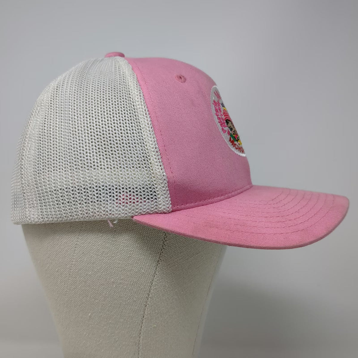 Flexfit Baseball Cap Pink One Size Mesh Back Paleteria Mi Linda Michoacana Hat
