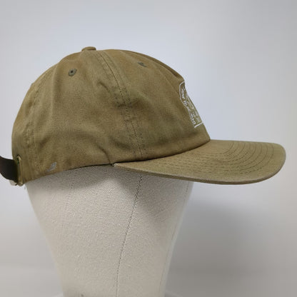 Everlane You Know Baseball Cap Green OSFM Leather Strapback Be Kind Globe Hat