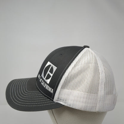 Holt of California Snapback Trucker Hat Gray OS Adjustable Mesh Back Richardson