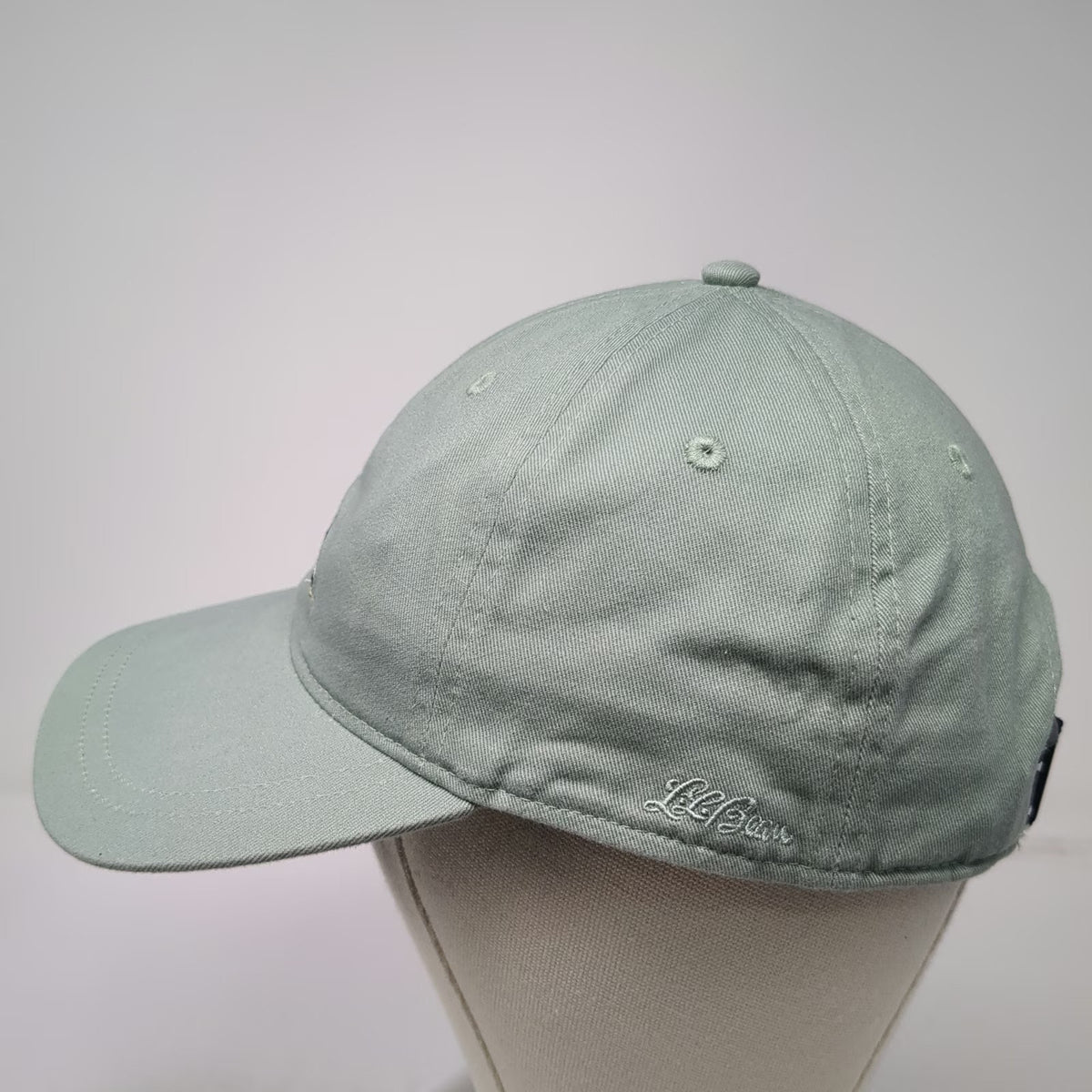 L.L.Bean Baseball Cap Green One Size Loon Bird Embroidered Cotton Strapback Hat