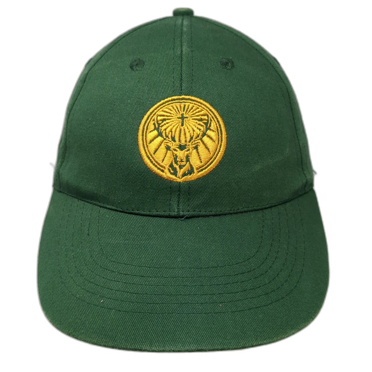 WMS Studio Jagermeister Baseball Cap Green One Size Gold Orange Strapback Hat