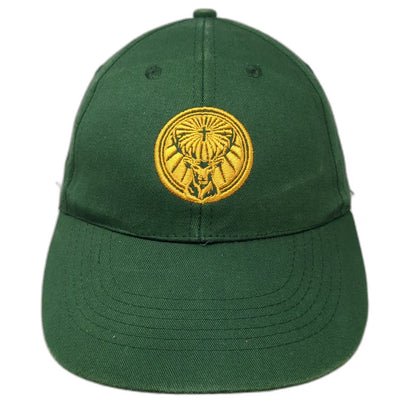 WMS Studio Jagermeister Baseball Cap Green One Size Gold Orange Strapback Hat