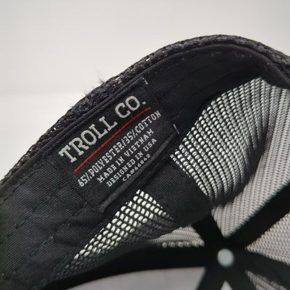 Troll Co Dirty Hands Clean Money Black OS Trucker Hat Snapback Mesh Patch Adj