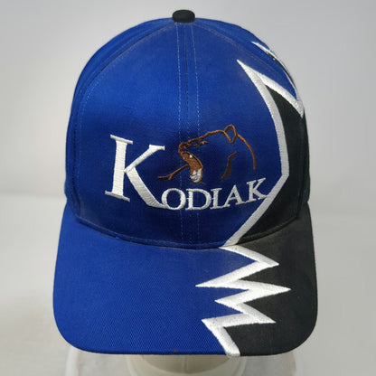 Kati Kodiak Bear Blue Baseball Cap One Size Black Jagged Graphic Alaska Hat