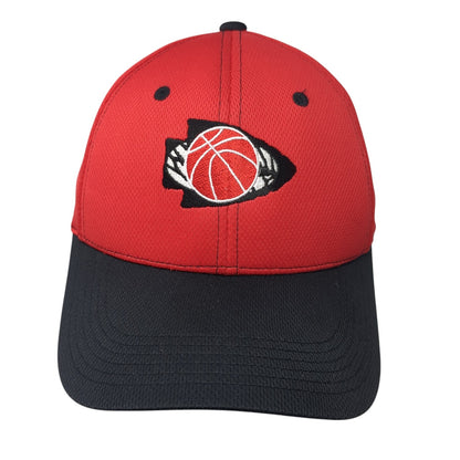 Sport-Tek By Port Authority Strapback Hat Red One Size Embroidered Logo