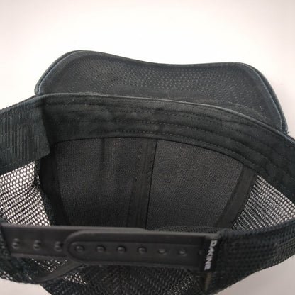 Dakine Leather Patch Snapback Trucker Hat Black OSFA Mesh Back Solid