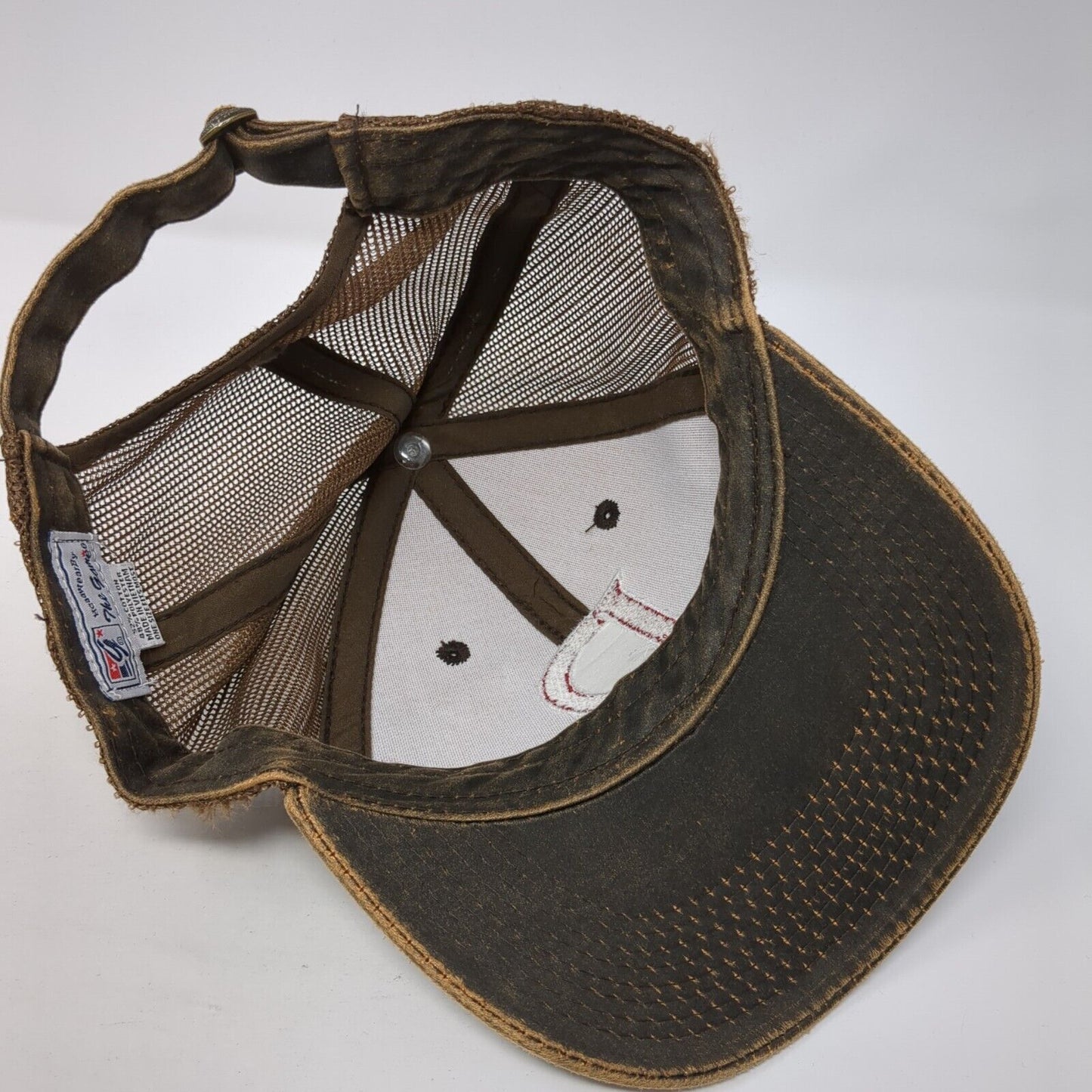 Drafters Ink Slideback Trucker Hat Brown One Size Mesh Back The Game