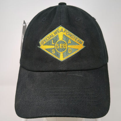 USA Premium Headwear Baseball Cap Black One Size LASD SEB Special Weapons Hat