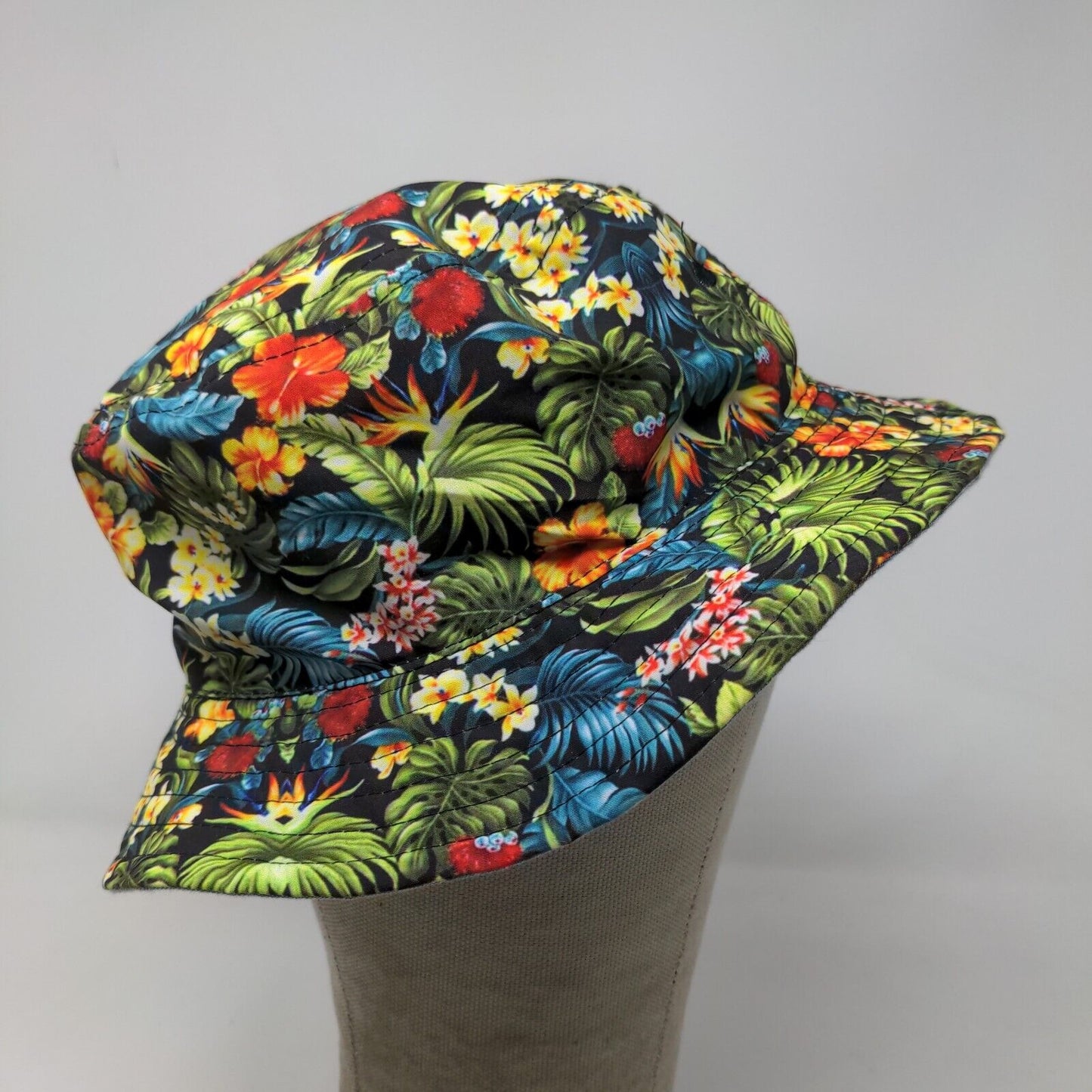 Spencer's Gifts Men's Bucket Hat Multicolor OS Floral All Over Print Polyester