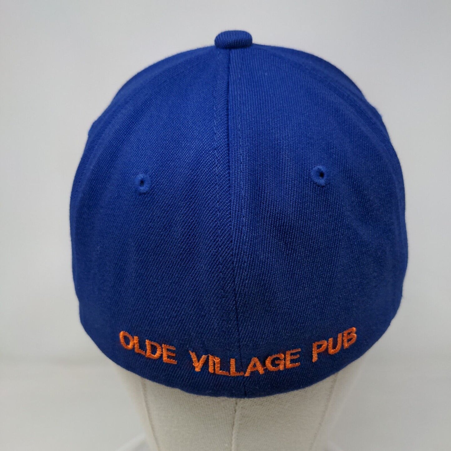 OVP Olde Village Pub Fitted Hat Blue S/M Embroidered Flexfit 6 Panel