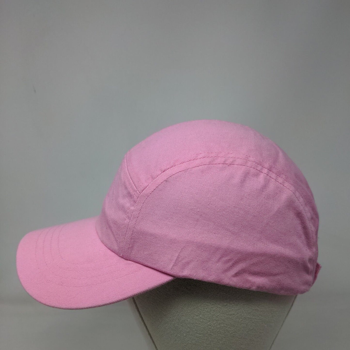 Faded Glory Strapback 5 Panel Cap Pink One Size Adjustable Lightweight Blank