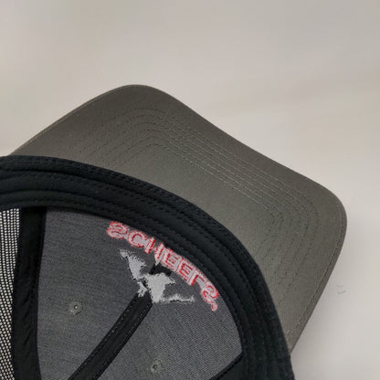 Scheels Meridian Snapback Trucker Hat Gray OSFM Mesh Back W/Tags