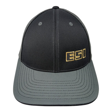 ESI Fitted Mesh Back Trucker Hat Gray 6 7/8-7 3/8 Pacific Headwear