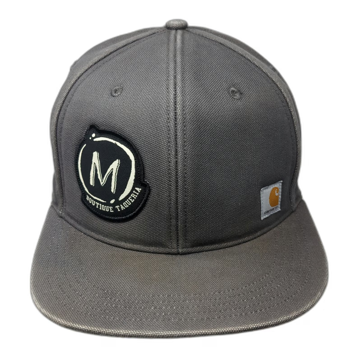 Carhartt Snapback Gray One Size Hat M Boutique Taqueria Patch Flat Bill
