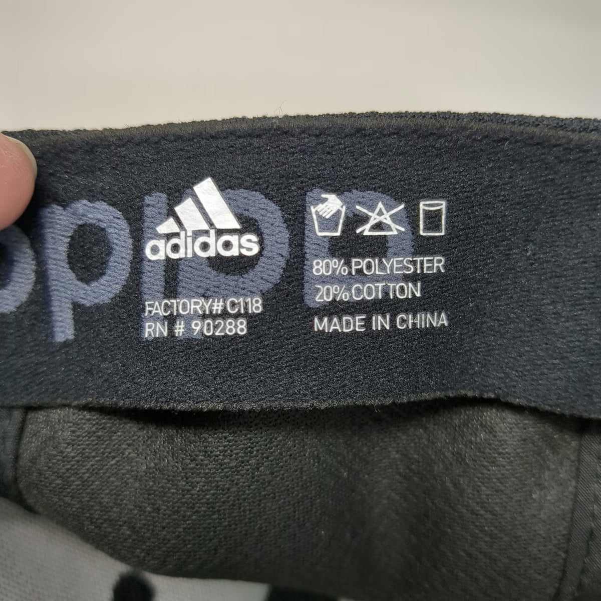 Adidas Baseball Cap Black M Fitted Performance Mesh Climalite Stretch Fit Hat