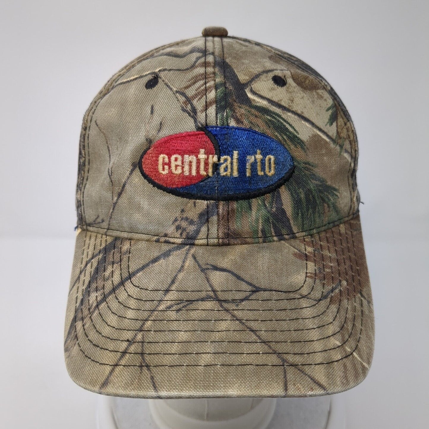 Central rto Strapback Hat Camouflage OS Adjustable Embroidered Port Authority