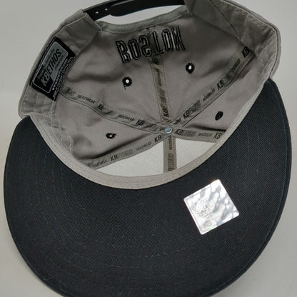 KBETHOS Snapback Hat Gray One Size Boston Basketball 3D Embroidery Flat Brim
