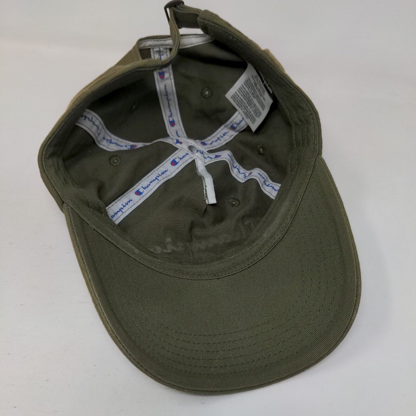 Champion Slideback Hat Green OSFA Adjustable Solid Vent Holes
