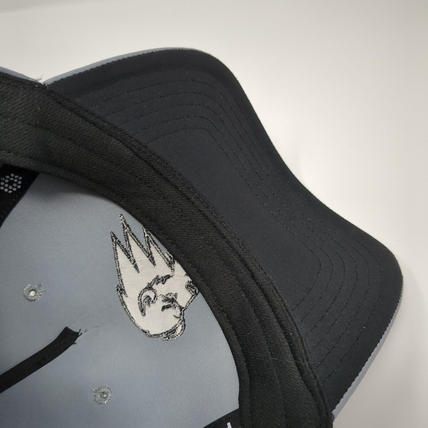 Puma Slideback Hat Dry Cell Gray OSFA Embroidered Buffalo Golf Logo