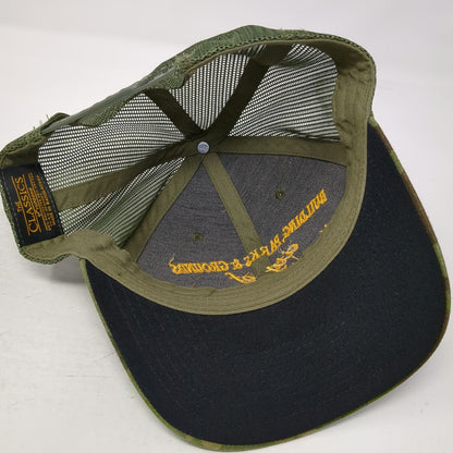 Yupoong Trucker Hat Green Camo One Size North Wildwood NJ Parks Grounds hat