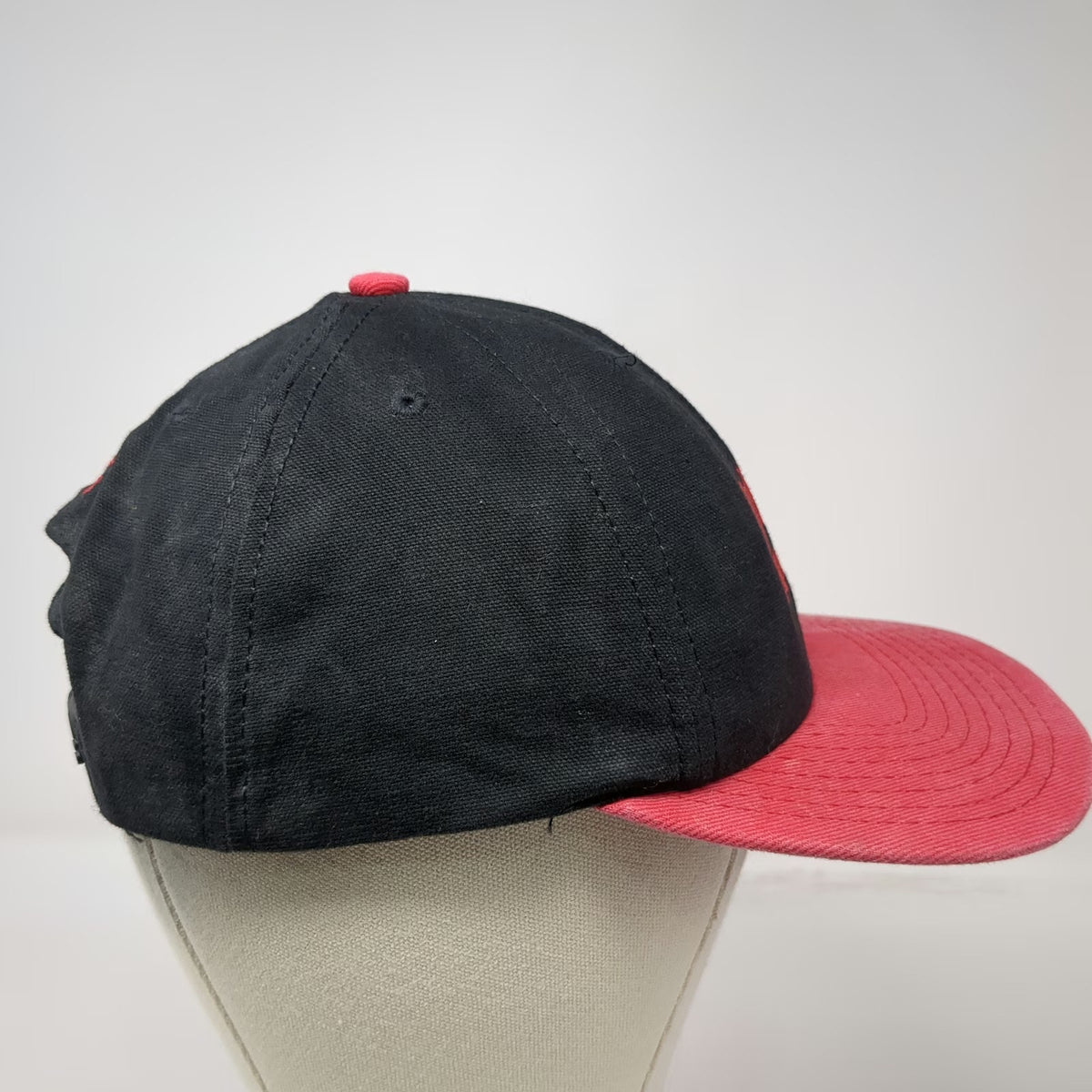 Black Snapback Hat One Size Red Hot Summer Coca-Cola Logo Cotton Made in USA