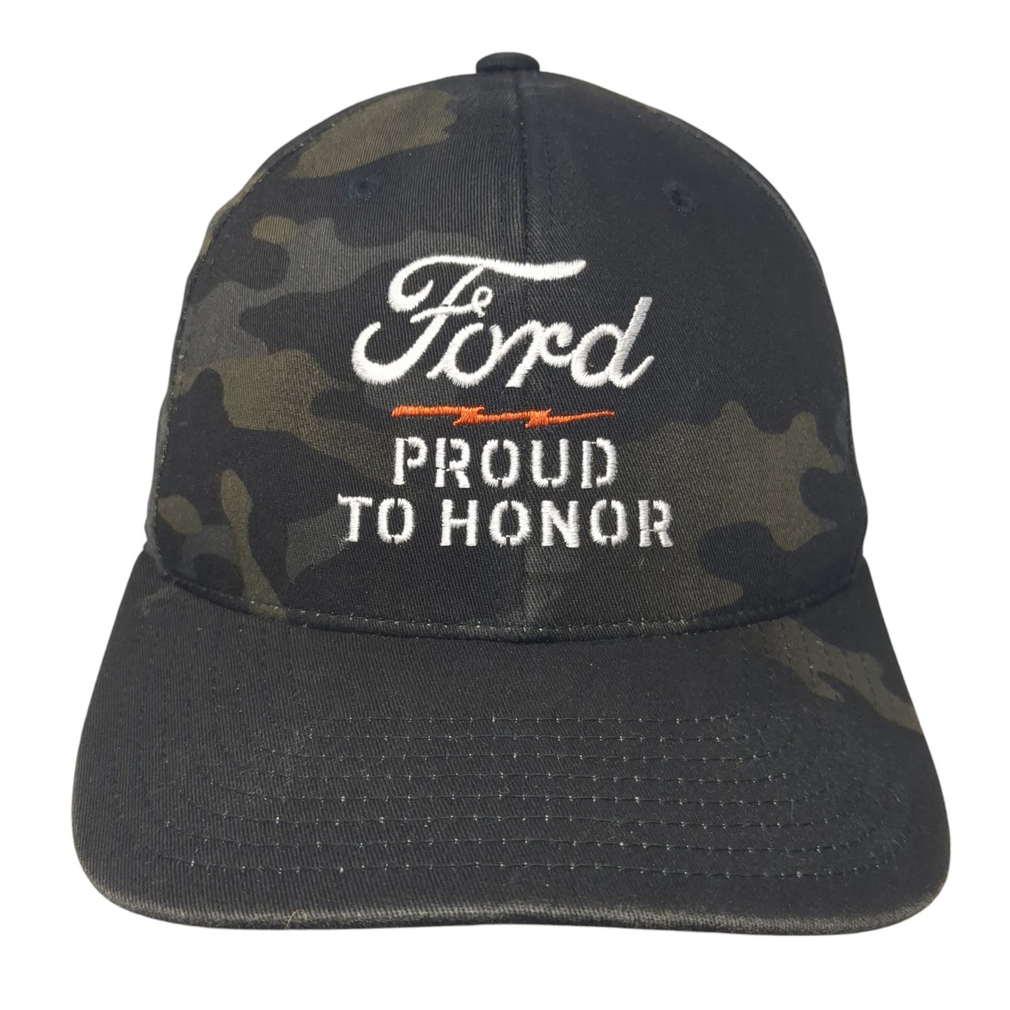 Ford Proud To Honor Fitted Baseball Cap Multicolor Medium Camo Flexfit Yupoong