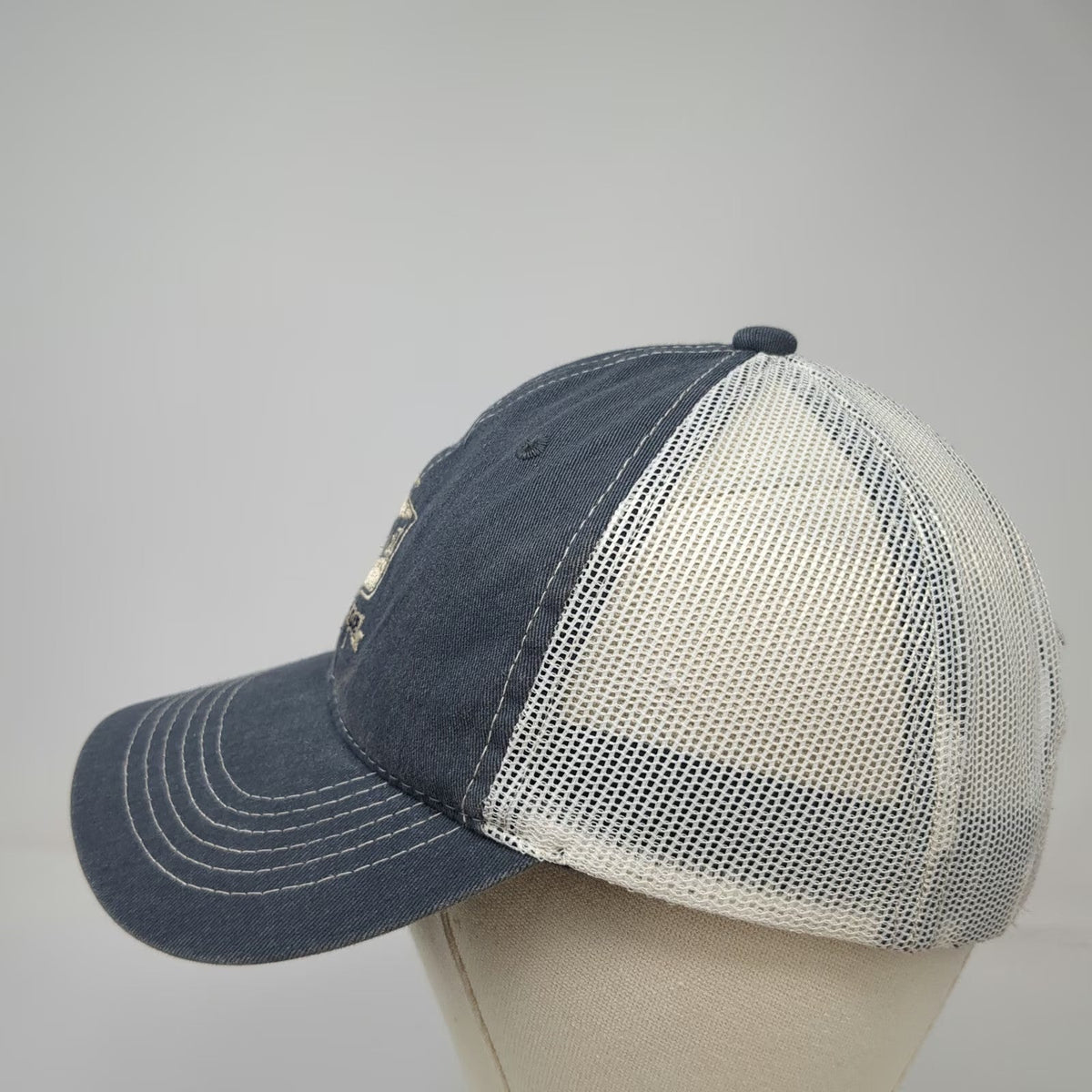 Town Talk Trucker Hat Blue One Size Mesh Snapback Hillcrest Country Club Golf