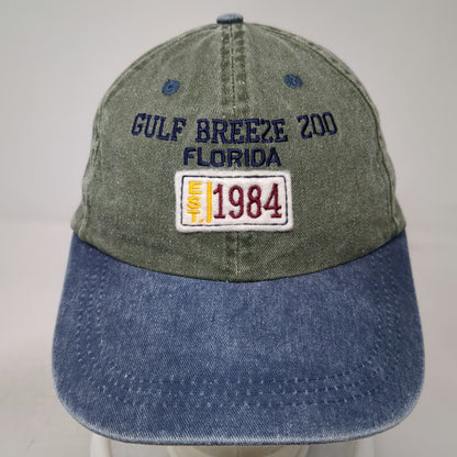 South Athletics Gulf Breeze Zoo Florida Green Blue One Size Baseball Cap Hat