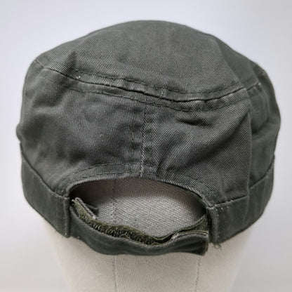 Army Cap Green One Size Strapback Alaska Mountain Patch Graphic Souvenir Hat
