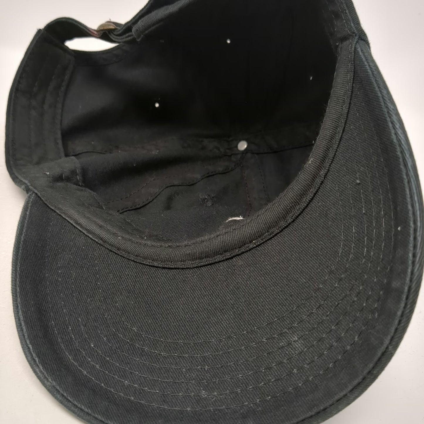 Bad Bunny Embroidered Logo Baseball Cap Black One Size Adjustable Slide Strap