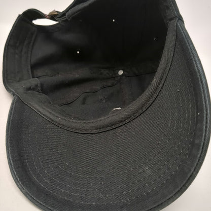 Bad Bunny Embroidered Logo Baseball Cap Black One Size Adjustable Slide Strap