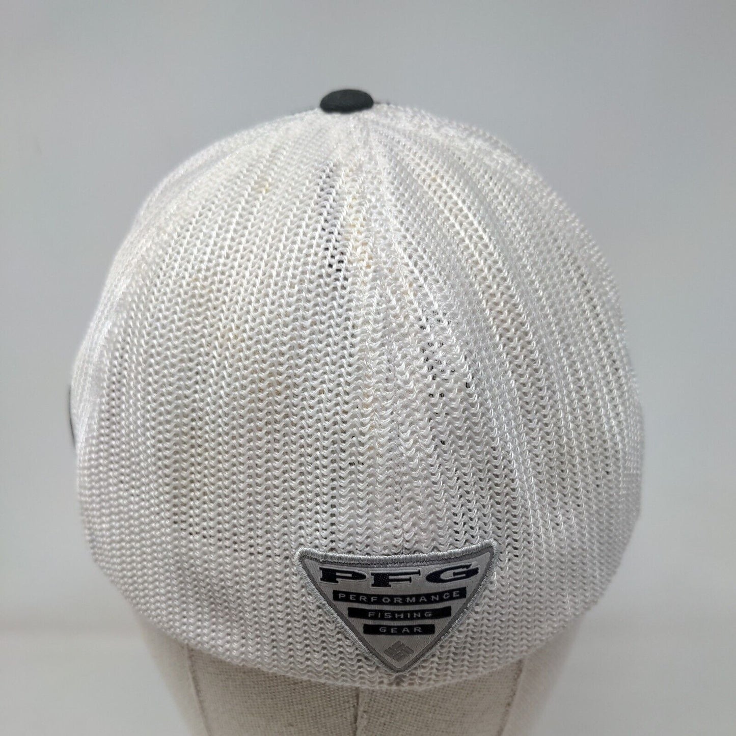 Columbia PFG Fitted Hat Black L/XL Mesh Back Lightweight Breathable 6 Panel