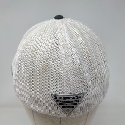 Columbia PFG Fitted Hat Black L/XL Mesh Back Lightweight Breathable 6 Panel