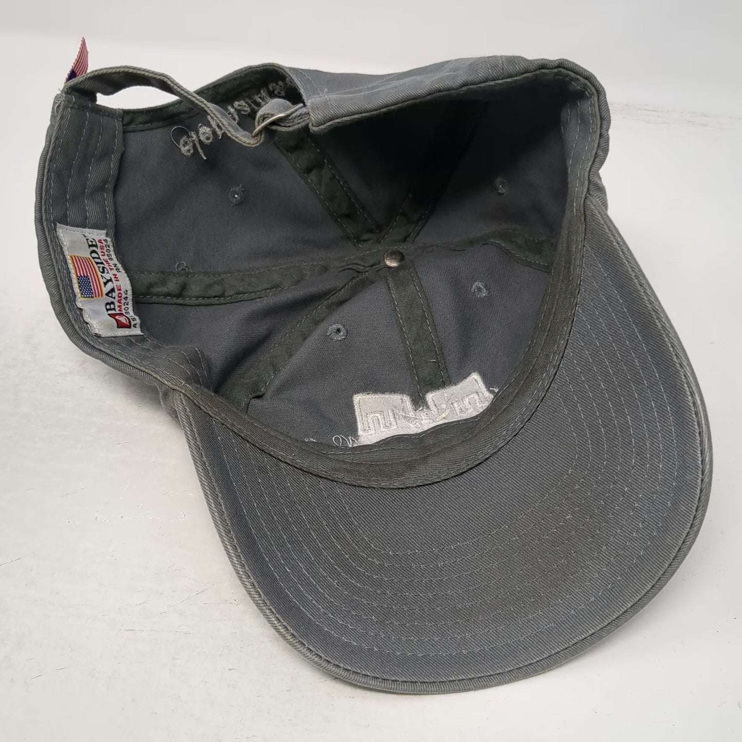 Bayside Baseball Cap Gray One Size The Elephant Sanctuary Tennessee Hat USA Made