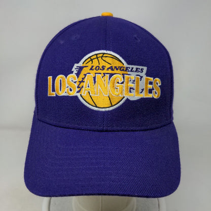 Los Angeles Lakers Fitted Hat Purple Size S/M Embroidered Logo NBA