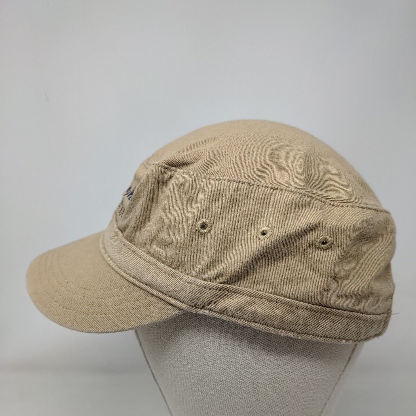 Lake Apopka Natural Gas District Strapback Cadet Army Cap Hat Tan One Size