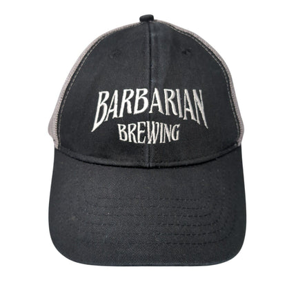 Barbarian Brewing Snapback Trucker Hat Black One Size Mesh Back 6 Panel