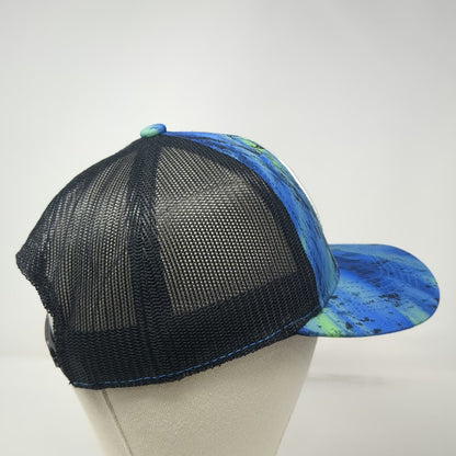Killik Trucker Hat Blue Black Green White One Size Mesh Snapback Camo Gear
