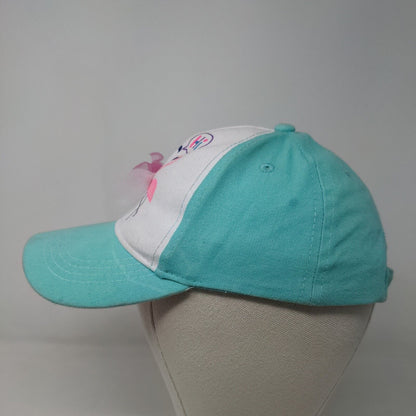 Gertex Girl's Strapback Hat Green Blue Size 4-6X Graphic Flamingo Logo