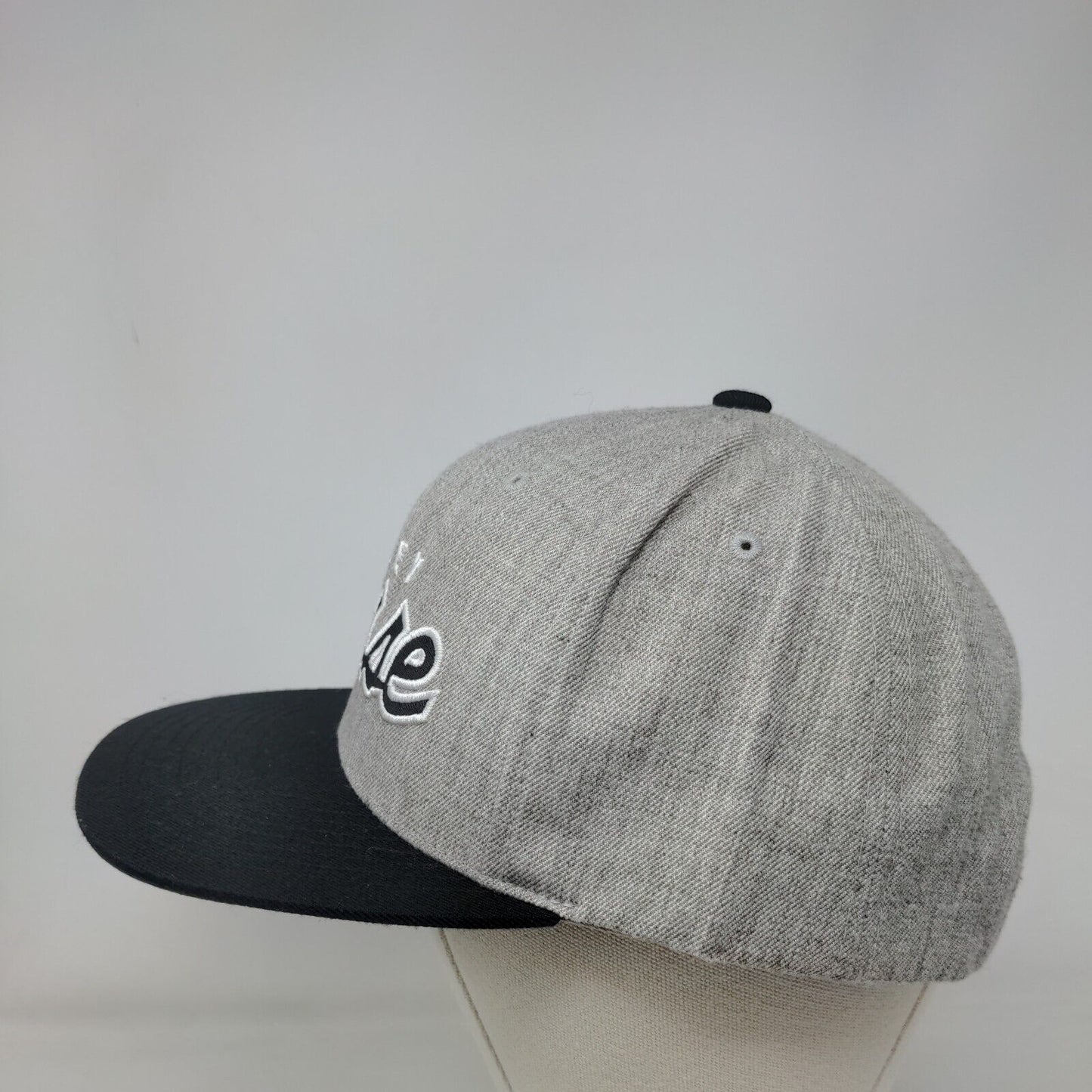 OBEY Posse Snapback Hat Gray OSFA Embroidered Vent Holes Colorblock