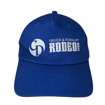 Truck & Forklift Rodeo 2017 Strapback Hat Blue OS Adjustable Port & Company