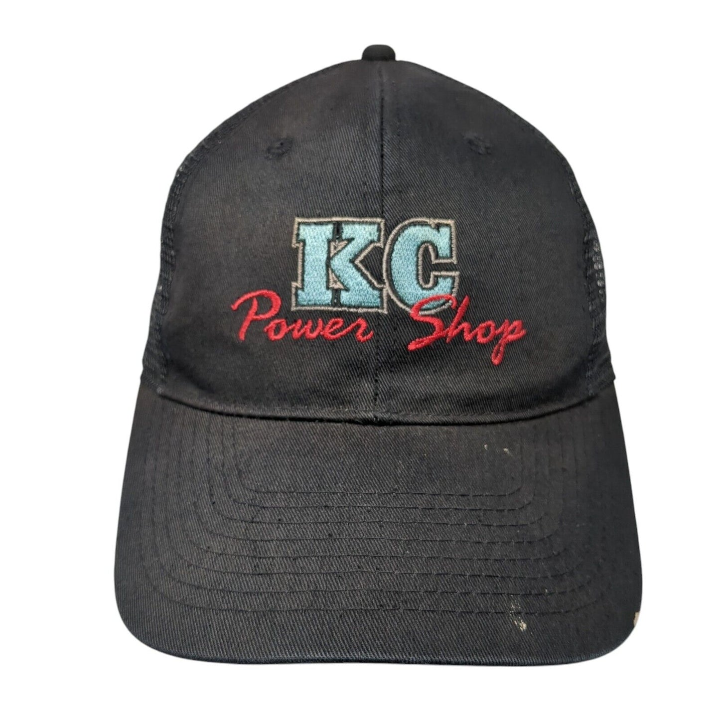 KC Power Shop Snapback Mesh Back Trucker Hat Black One Size Otto