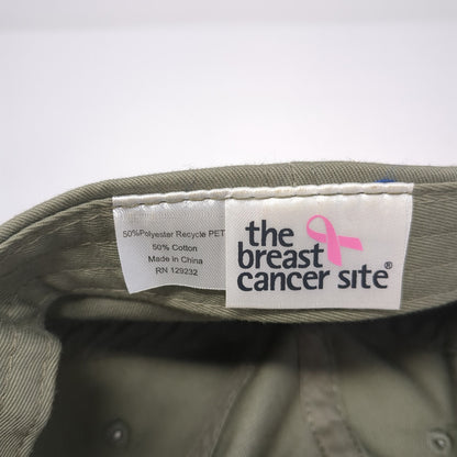 The Breast Cancer Site Baseball Cap Green One Size Adjustable Vented Holes