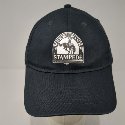 Snake River Stampede Youth Strapback Hat Black OS Adjustable Port & Company