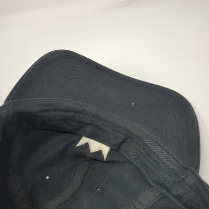 Black Baseball Cap One Size Crown Dear Sense Tour Hat Curved Brim Slideback