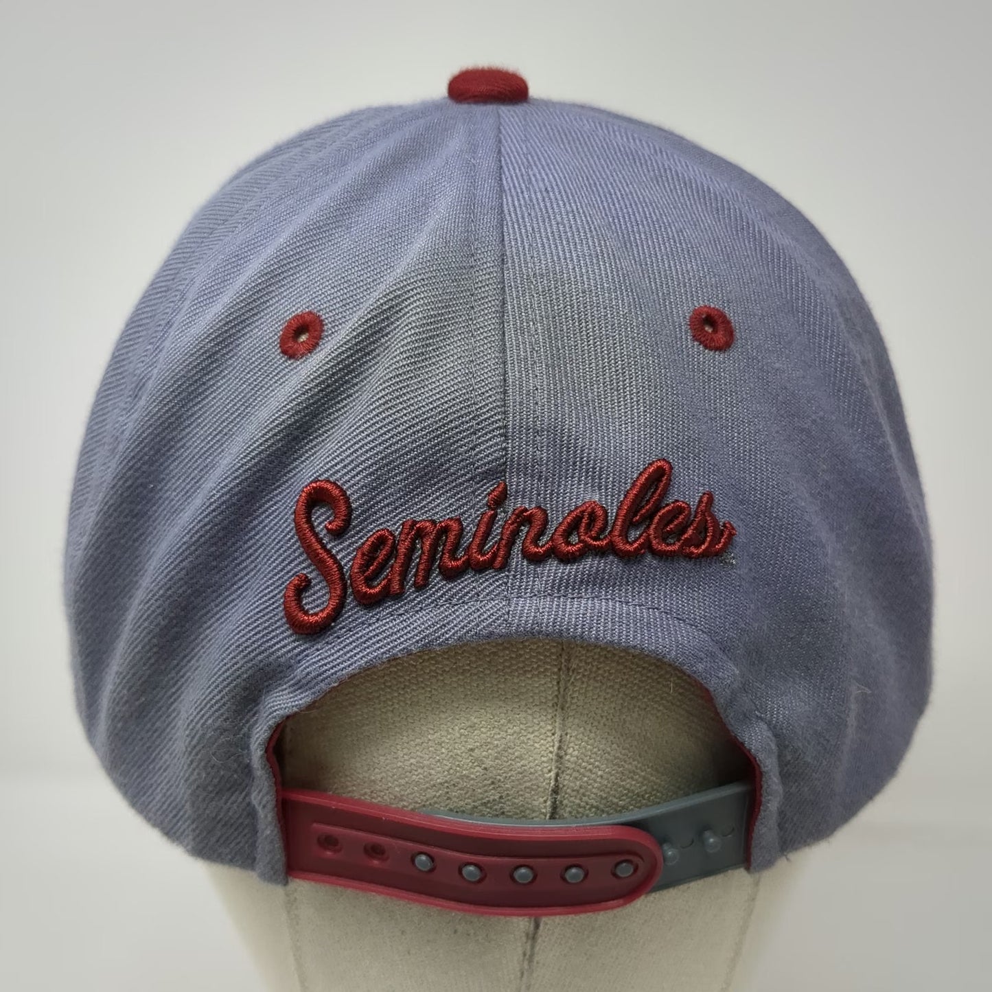 Florida State Seminoles NCAA Zephyr Snapback Gray Red One Size Hat Structured